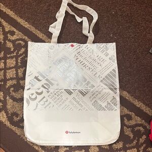 Lululemon Athletica Transparent White Tote